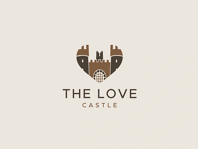 The Love Castle Logo abstract branding business castle clean collection concept consultant design idea inspiration logo logodesign logotype love mark minimal modern realestate service