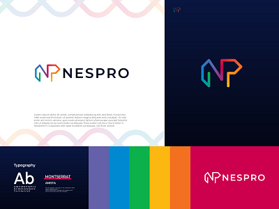 N & P letter Logo behance portfolio branding logo design color gradient texture colorful rainbow eye catchy creative graphic designer hire instagram linkedin letter based logos letter n p letter visual identity lettermark idea maker logotype agency minimal flat design minimalist top rated modern brand identity presentation logofolio professional freelancer symbol icon typography logo concept