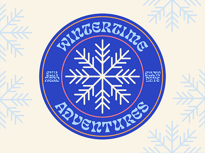 Badge for favorite season badge flat illustration graphic design illustration logo vector winter