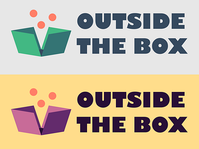 Logo Design Concept 4 | Outside The Box branding design flat illustrator logo minimal vector