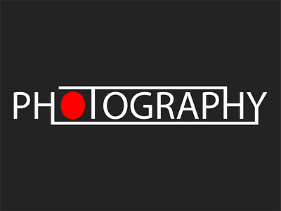 Logo Design Concept 5 | Photography art branding design flat illustrator logo minimal typography vector