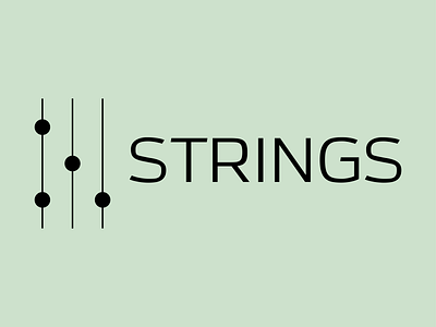 Logo Design Concept 8 | Strings branding design flat illustrator logo minimal