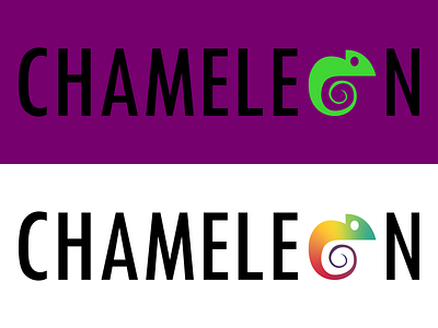 Logo Design Concept 9 | Chameleon art branding design flat illustrator logo minimal typography ux