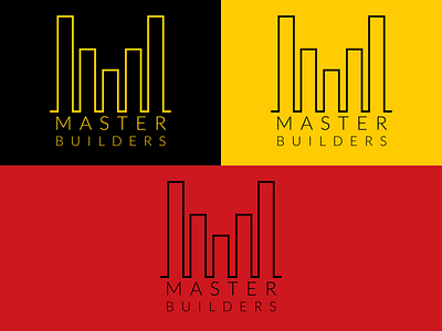 Logo Design Concept 10 | Master Builders branding design flat logo minimal
