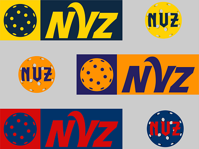 Logo Design Concept | NVZ (Non-Volley Zone) branding design flat illustrator logo logo design logo design concept logo designs logos minimal