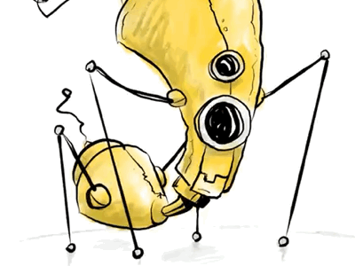 Robot doodle doodle robot sketch