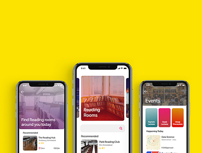 Reading Room App ui ui design