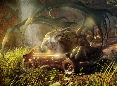 Sweet dreams illustration matte painting photoshop