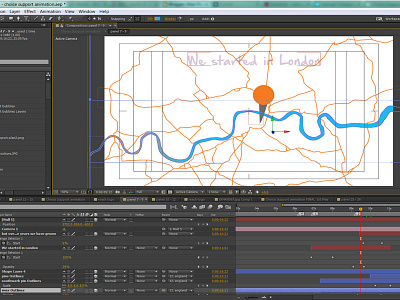 After Effects - Animation for the Charity Choice Support after effects animation charity disability london map motion graphics