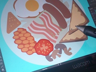 Fry up breakfast breakfast flat design food fry up full english illustration illustrator vector