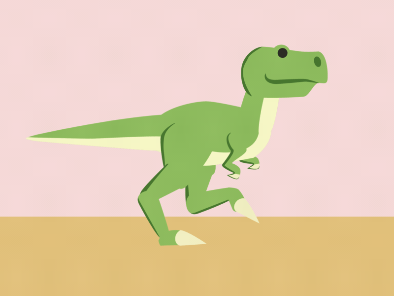 Dino Walk Cycle Test by Mair Perkins on Dribbble