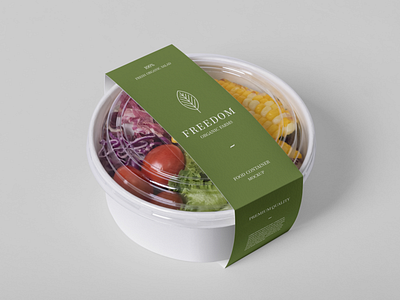 Salad box packaging design