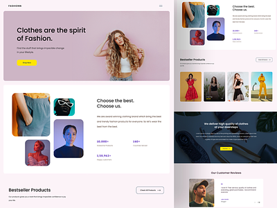 Fashion clothes web design