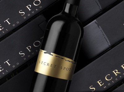 Secret Spot label wine label wine label design