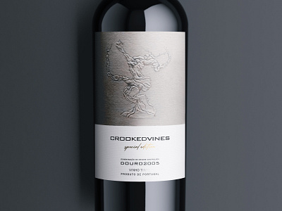 Crooked Vines label label design wine label wine label design