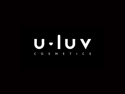 u. luv cosmetics logo brand design branding logo logo design logo designer logotype logotype design