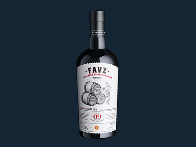 FAVZ wine label design