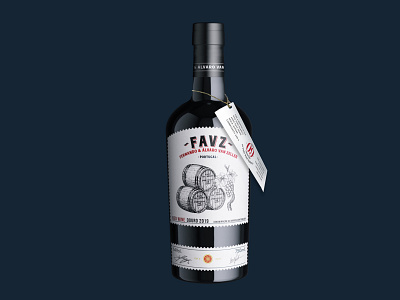 FAVZ wine label design