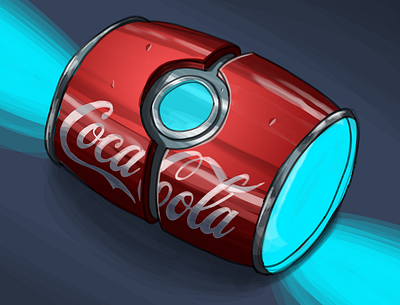 Future neon Cola cola cyberpunk device drinks future neon