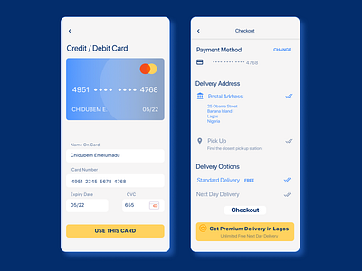 Ecommerce Checkout Screens by Chidubem Emelumadu on Dribbble