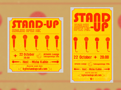 Stand-up poster design concert design event graphic design poster stand up