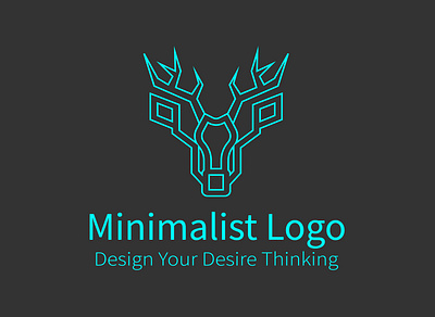 Deer Logo animal branding flat graphic design icon illustrator logo minimal pet vector