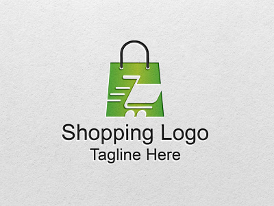 Shopping E-commerce online shopping logo branding design flat graphic design icon illustration illustrator logo minimal vector