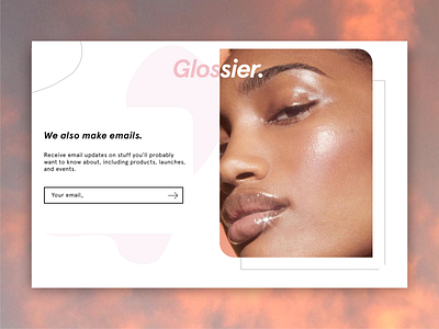 Glossier Sign Up #DailyUI001