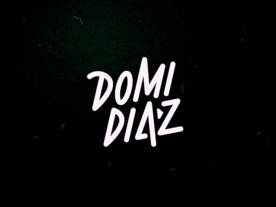 Diaz black custom script logo logo design logotype script typography white