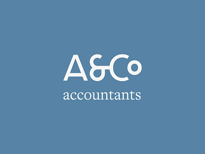 A&Co accountant custom type logo logo design