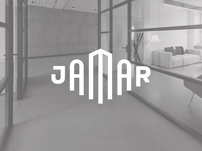 Jamar custom interior logo logotype real estate typography