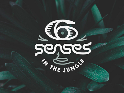 Six Senses in the Jungle custom icon jungle logo logotype project heart six senses type typography