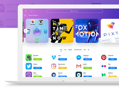 App Store Redesign Concept app app store bright mac os redesign ui ux