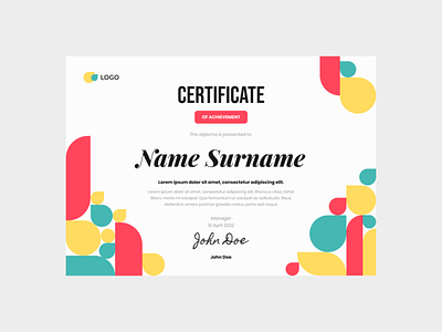 Colorful Fun Youth Certificate Template