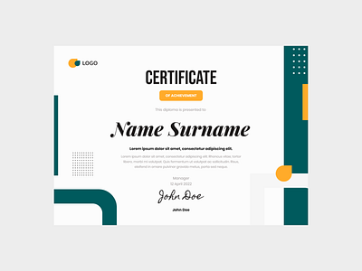 Green Tosca Business Certificate Template achievement award border business certificate design diploma frame graduation success template vector