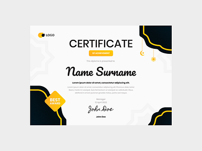 Islamic Ramadan Certificate Template