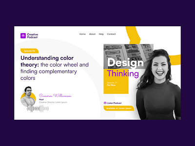 Podcast Landing Page UI Kits Template business design education illustration internet online page person technology template vector web