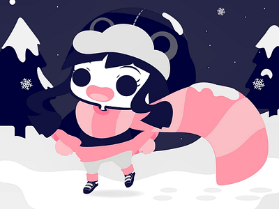 Winter is coming! adobe art characterdesign chibi cute daily digitalart graphicdesign illustration illustrator kawaii