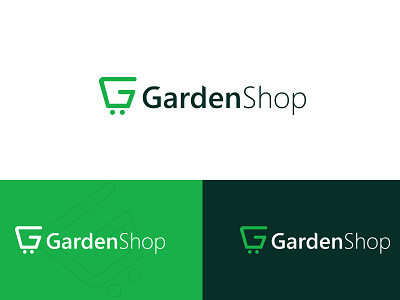 Garden Shop branding design flat flat logo logo logo design branding logodesign marufiam minimal minimalist logo design modern minimalist logo