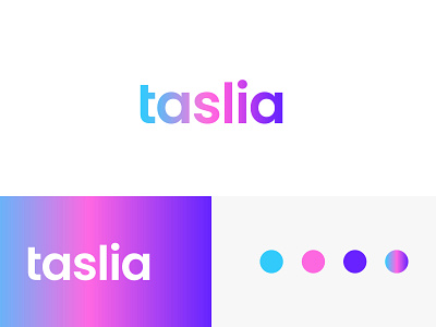 Taslia branding design flat flat logo logo logo design branding logodesign marufiam minimal minimalist logo design modern minimalist logo