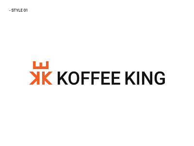 Koffee King Logo design branding creative logo design flat logo logo logo design branding logodesign marufiam minimalist logo design modern minimalist logo