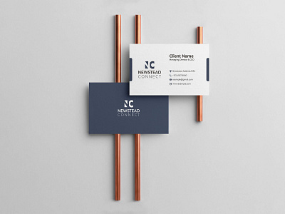 Newstead Connect Logo Design & Branding brand identity branding branding mockup business card business card design business card mockup creative logo design flat logo illustration logo logo design branding marufiam minimalist logo design mockup modern minimalist logo