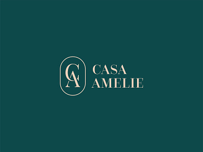 Casa Amelie Logo Design beautiful logo branding casa logo creative logo design flat logo graphic design green logo lettermark logo logo design branding luxury logo marufiam minimalist logo design modern minimalist logo monogram logo