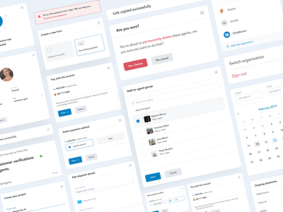 Databeaver - Components blue components data design minimal ui uiuxdesign uxdesign white