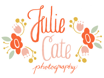 Julie Cate Photography logo logo typography illustration