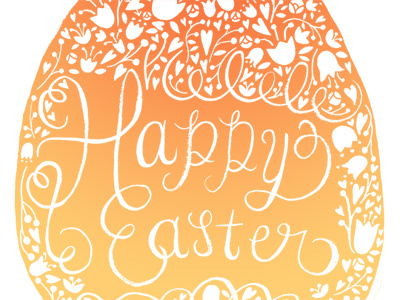 Easter egg! easter illustration typography