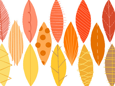 Leaf pattern autumn fall illustration leaves pattern