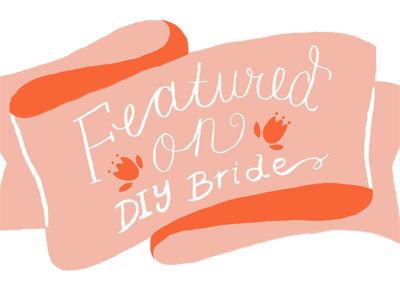 DIY Bride banner banner typography wedding