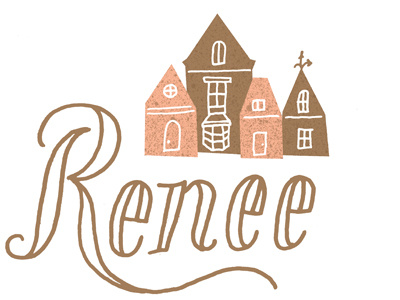 Frenchy vintage logo french illustration typography