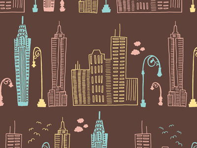 NYC buildings city illustration nyc